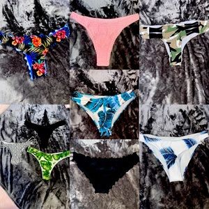 Various bikini bottoms